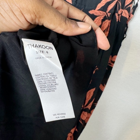 NWT Thakoon Floral Deep V-Neck Maxi Dress - Picture 7 of 8